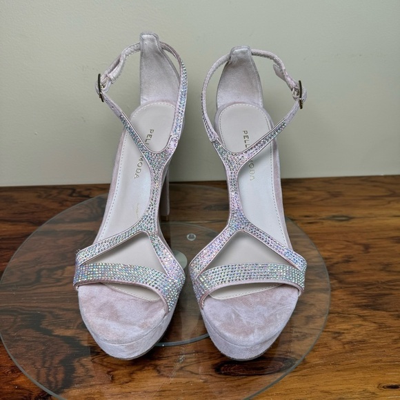 Pelle Moda Onora High Heel Sandals in blush - Picture 6 of 16